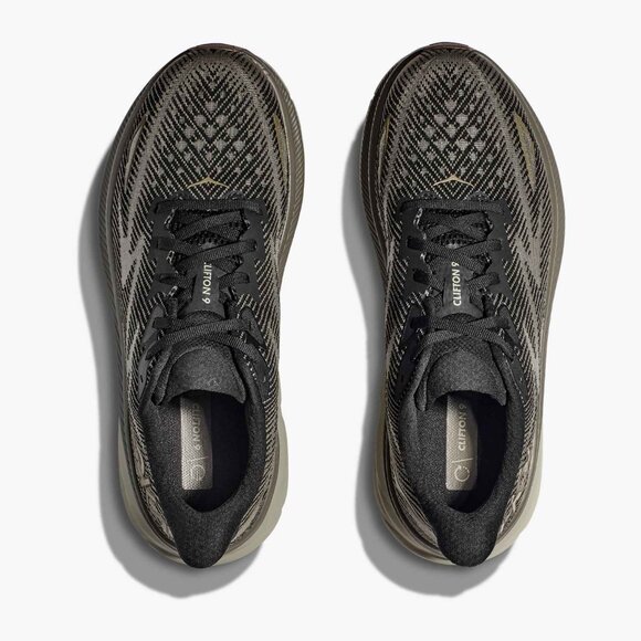 Men's HOKA Clifton 9  - Color: Black/Slate - NEW IN BOX - ONLY A FEW LEFT! - Picture 5 of 11